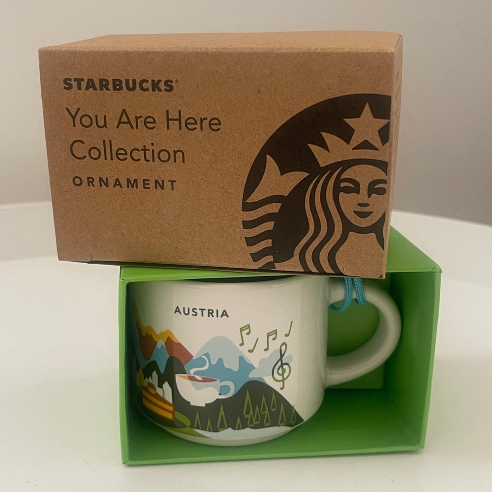 Starbucks Austria You Are Here Collection 2oz Mug Ornament